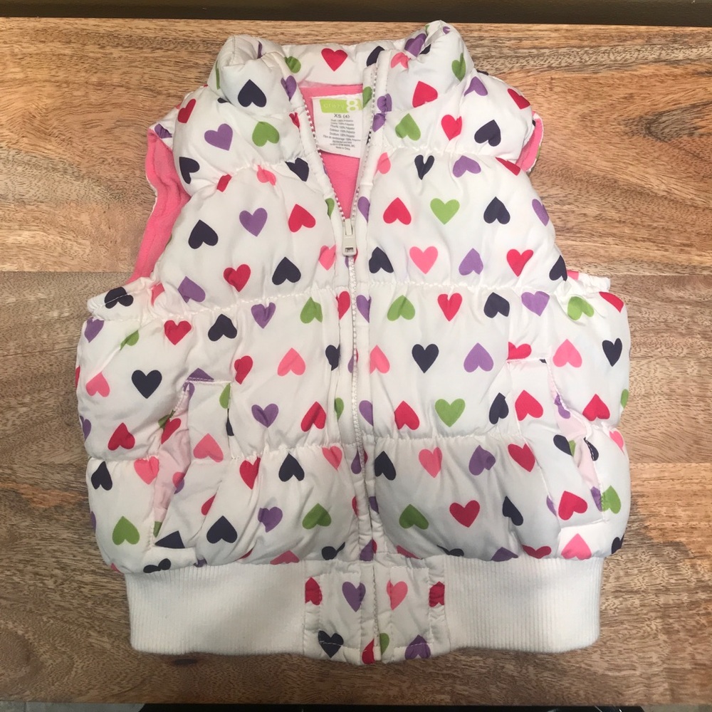Toddler girl size 4 puffer vest coat